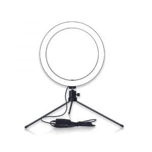 Tripode Para Celular Con Luz Ajustable De 16 Y 26 Cm