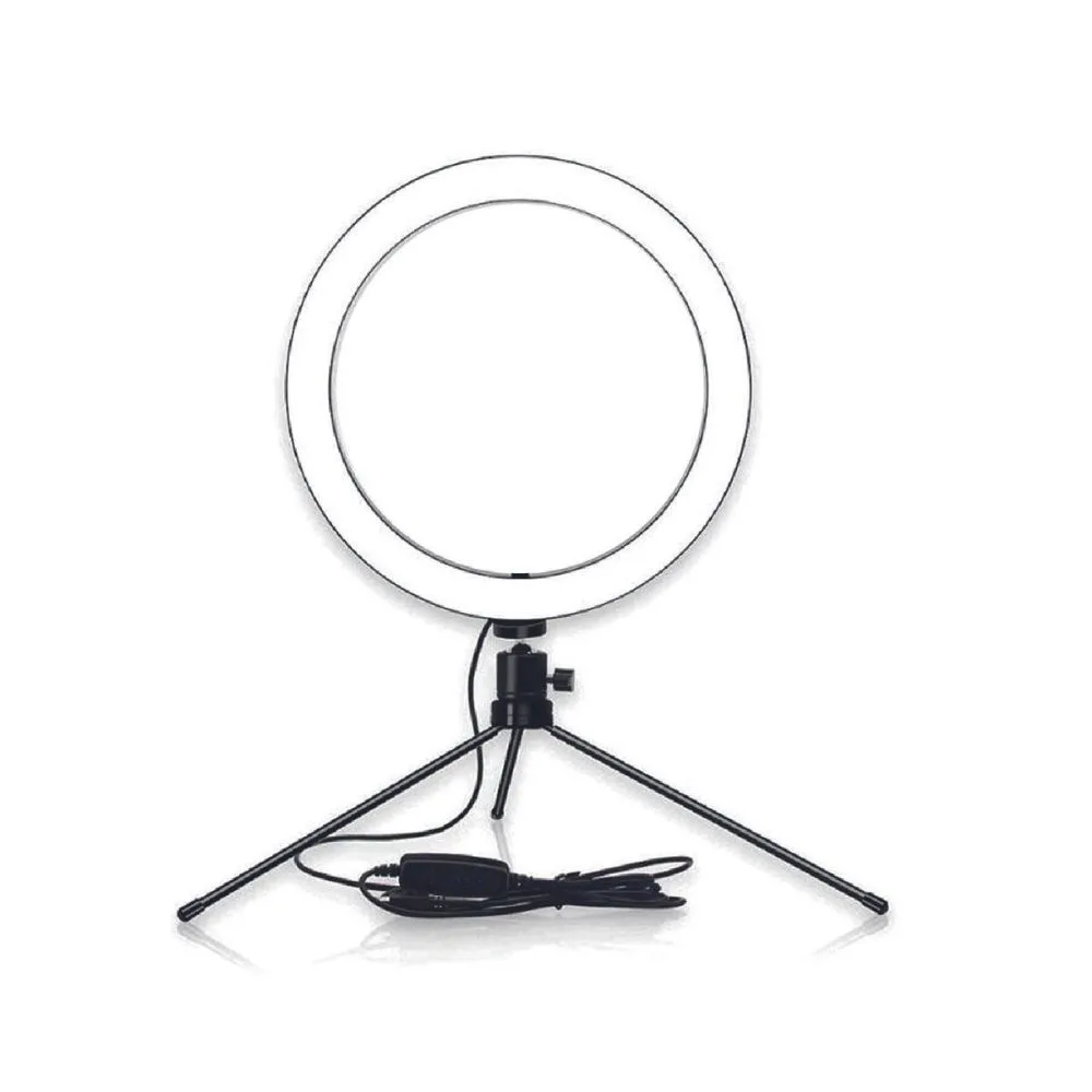 Tripode Para Celular Con Luz Ajustable De 16 Y 26 Cm