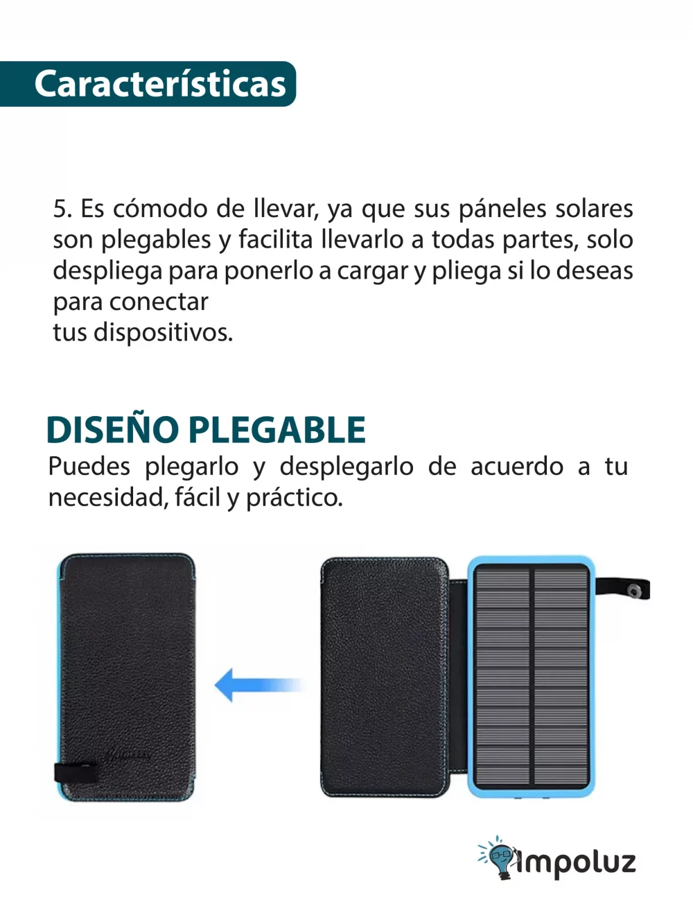 CARACTERISTICAS 2 POWER BANK PANELES